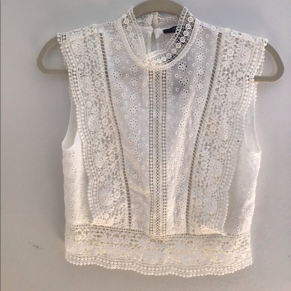 Forever 21 eyelet top